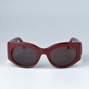 NEW Gucci GG1544S 002 Burgundy Brown Unisex Oval Sunglasses GG 1544S